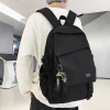 Cross-border backpack: Simple and versatile for female college students. Large-capacity computer travel backpack. Schoolbag for female junior high school and senior high school students details Picture